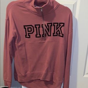 Pink Quarter zip longsleeve
